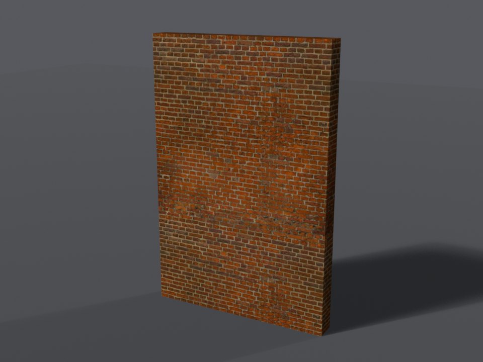 Red brick wall