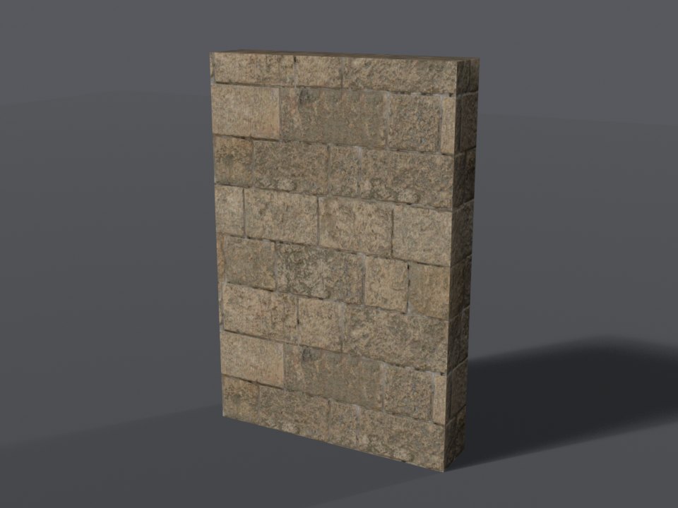Castle ashlar wall