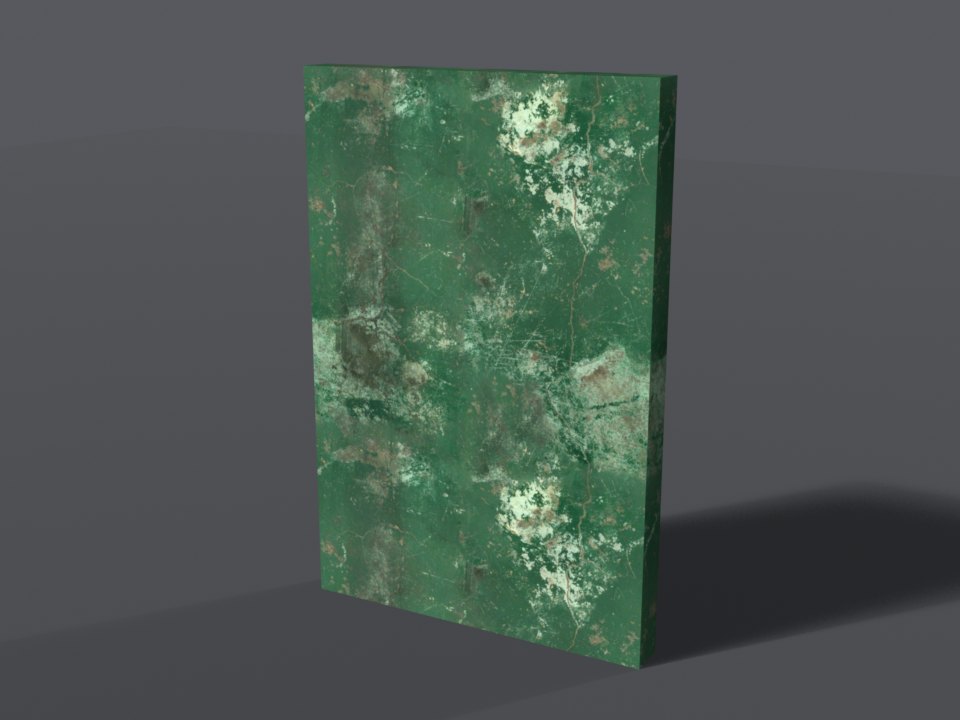Painted concrete wall