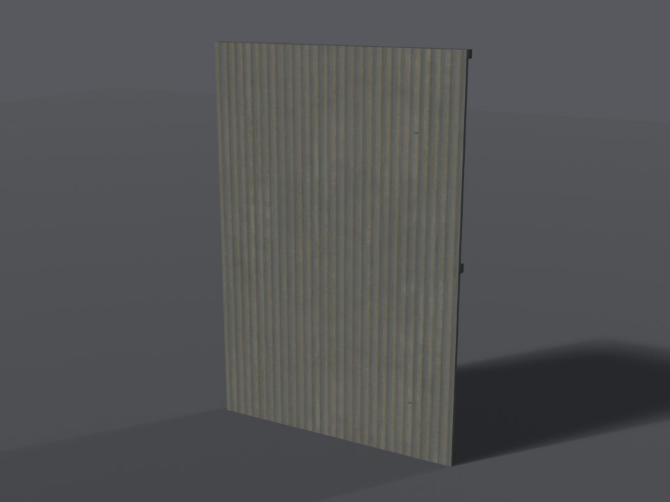 Corrugated iron sheeting