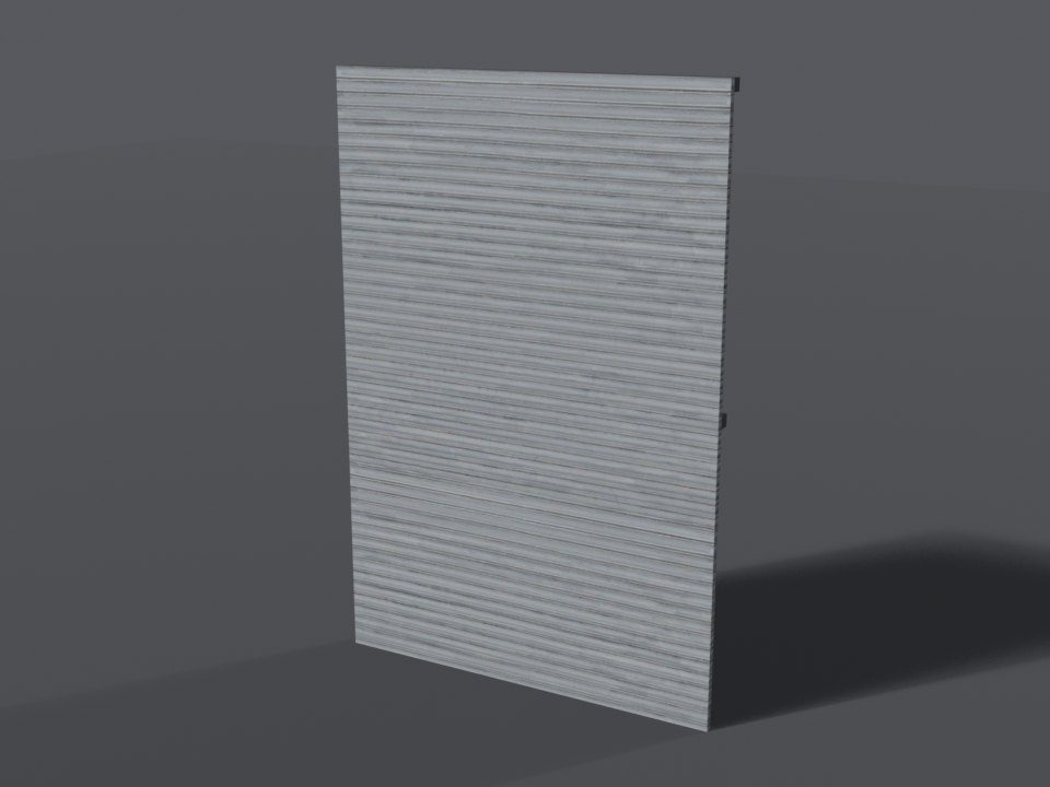 Steel roller shutter