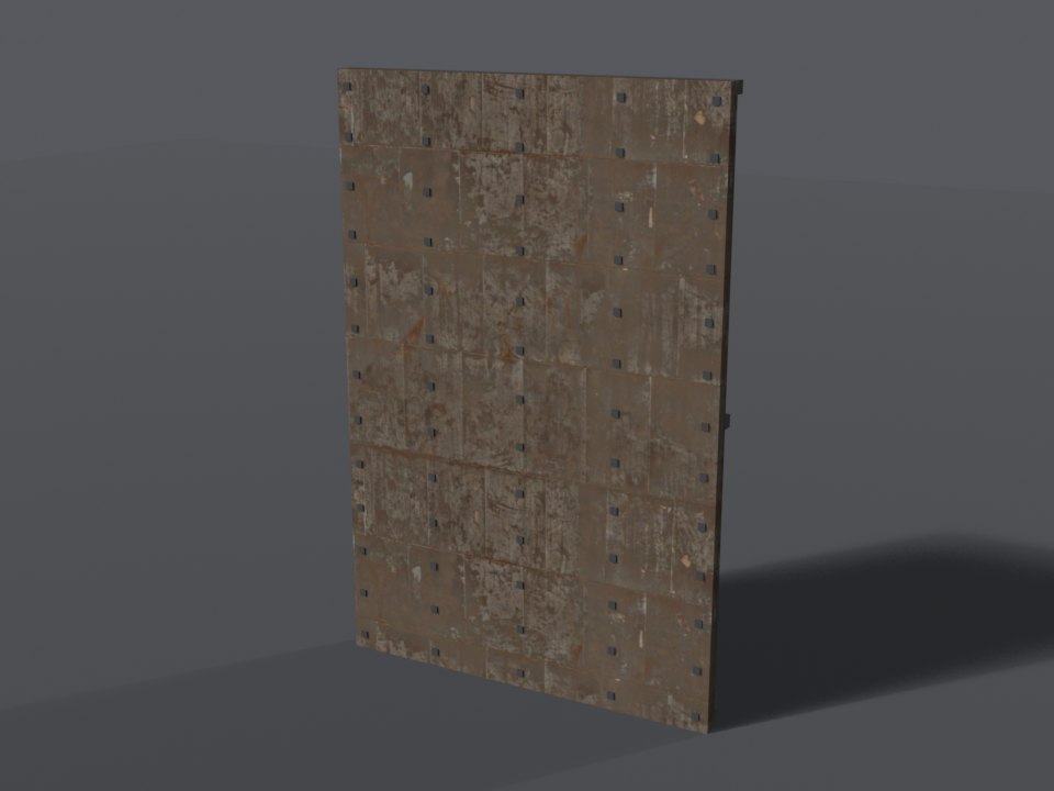 Riveted steel plate wall