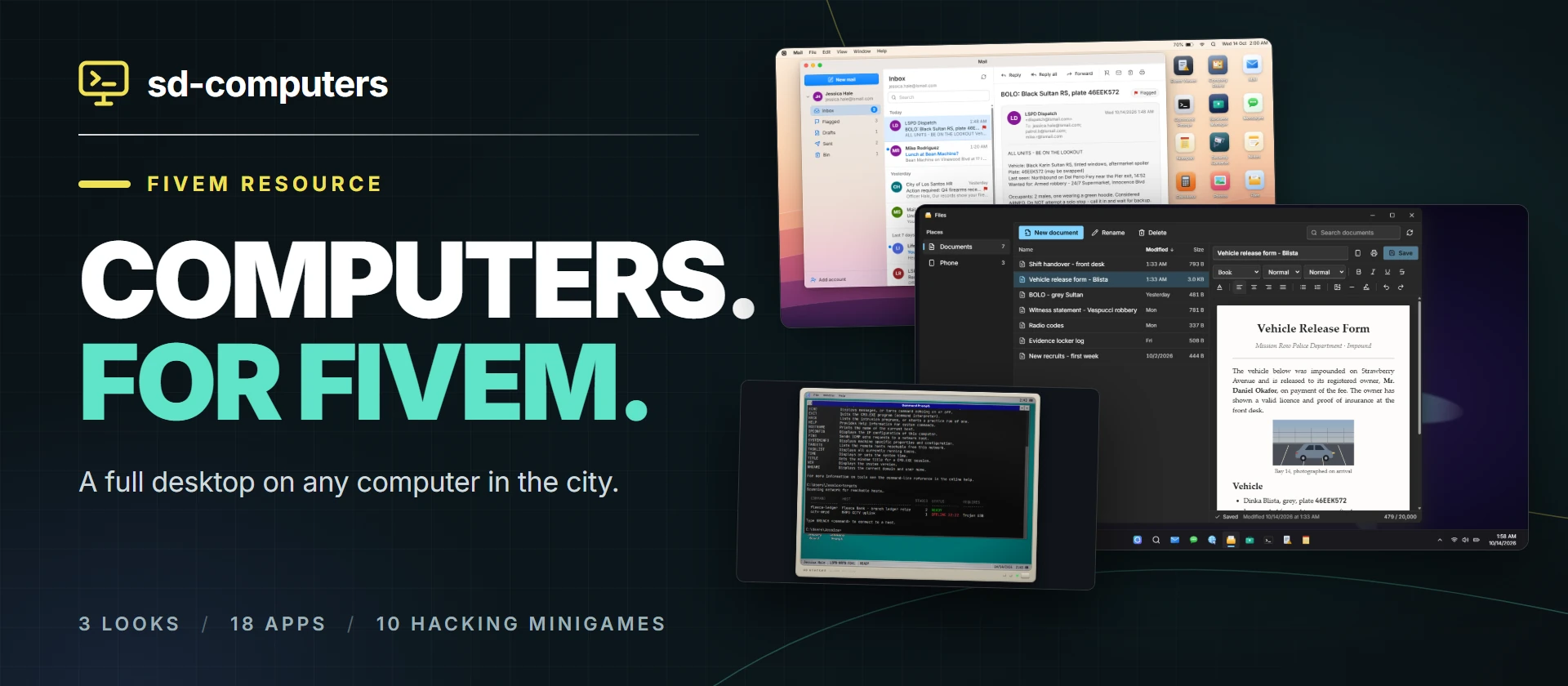 sd-computers: three desktop looks