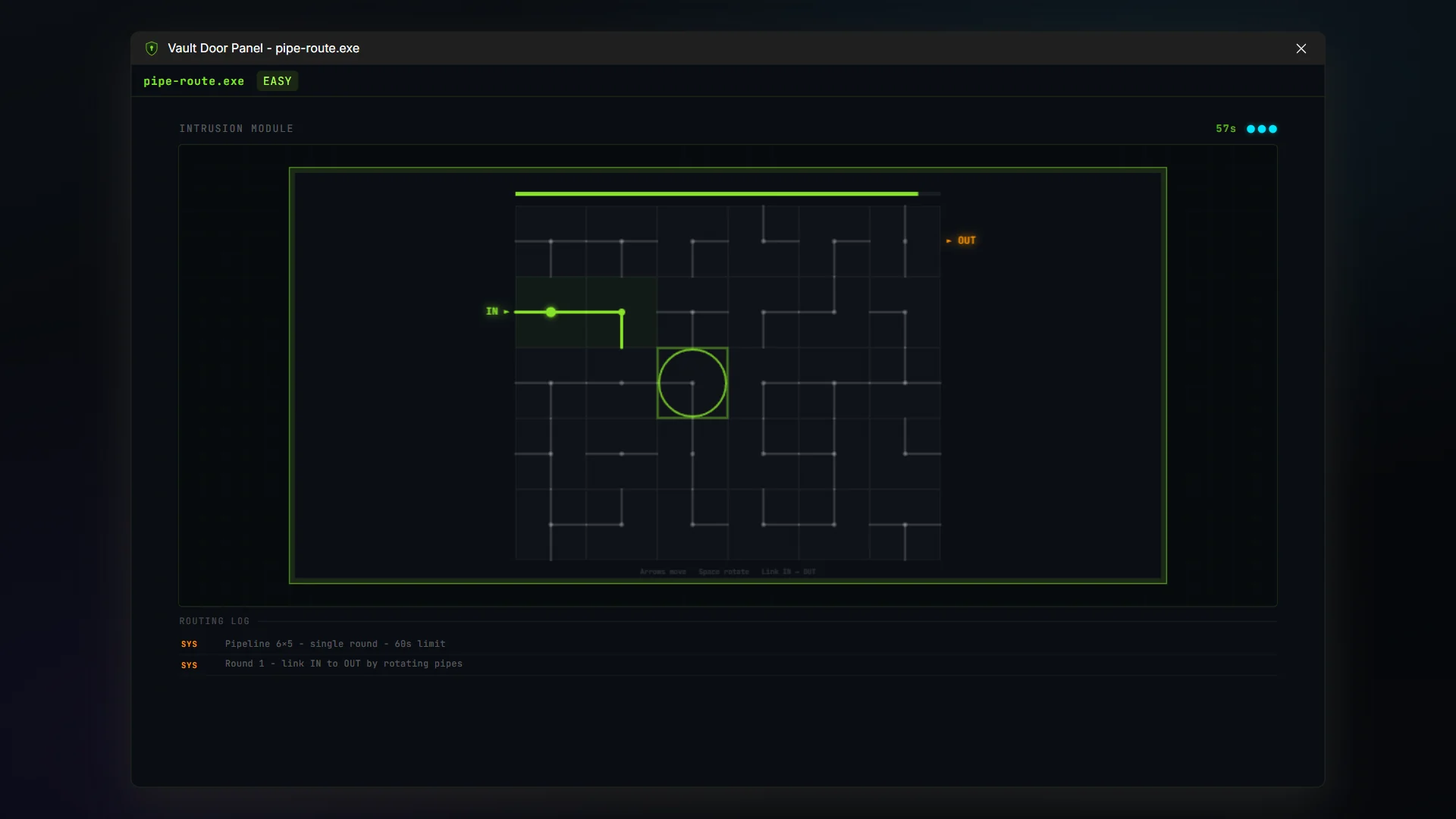 A standalone hack window, with no computer