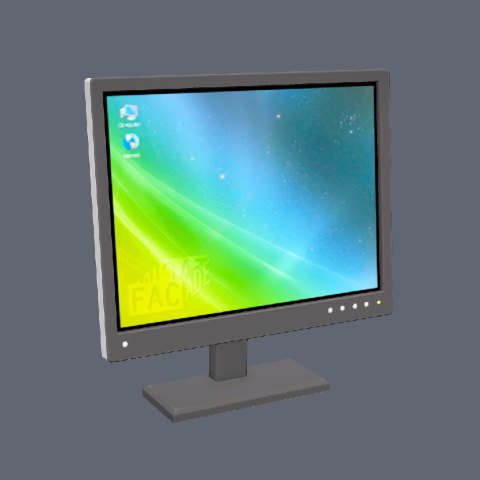 Flat monitor