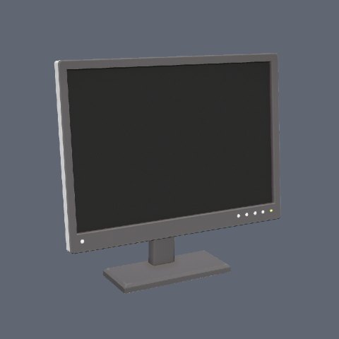 Flat monitor (off)