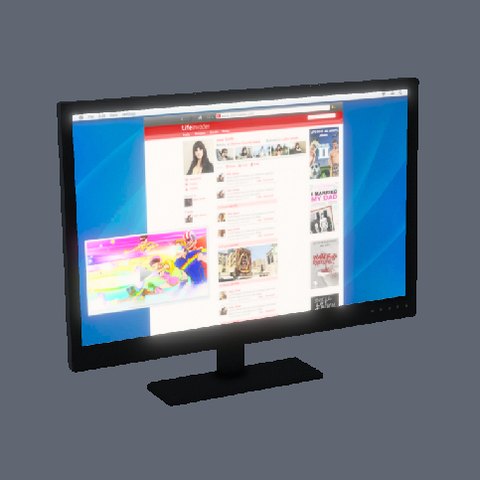 Widescreen monitor (browser)