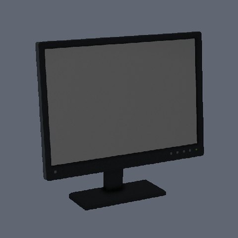 Flat monitor (grey)